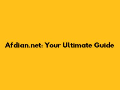 Afdian.net: Your Ultimate Guide