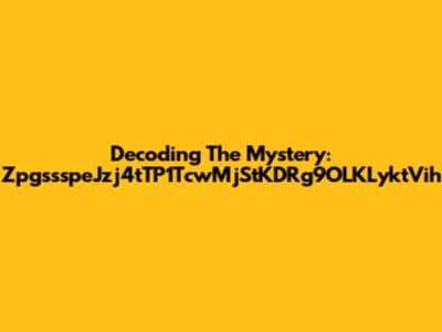 Decoding The Mystery: ZpgssspeJzj4tTP1TcwMjStKDRg9OLKLyktVih