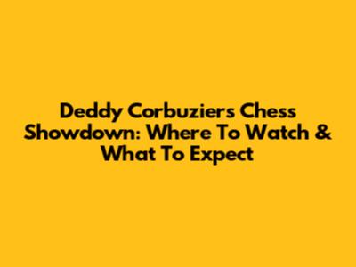 Deddy Corbuzier's Chess Showdown: Where To Watch & What To Expect