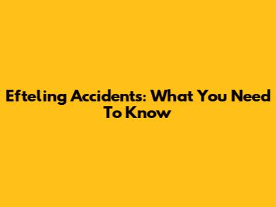 Efteling Accidents: What You Need To Know