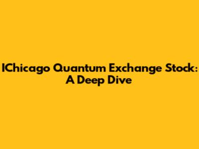 IChicago Quantum Exchange Stock: A Deep Dive