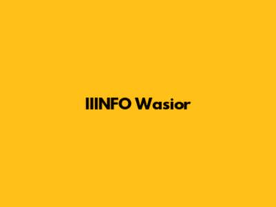 IIINFO Wasior