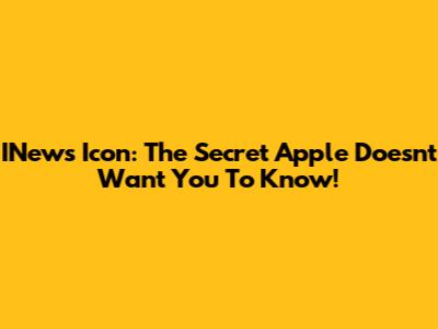 INews Icon: The Secret Apple Doesn't Want You To Know!