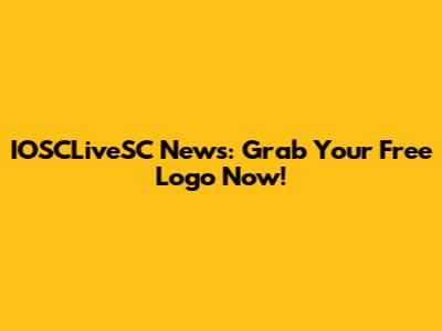 IOSCLiveSC News: Grab Your Free Logo Now!
