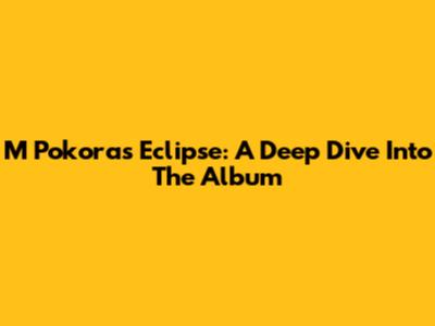 M Pokora's Eclipse: A Deep Dive Into The Album