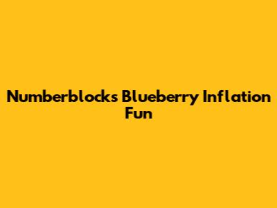 Numberblocks Blueberry Inflation Fun