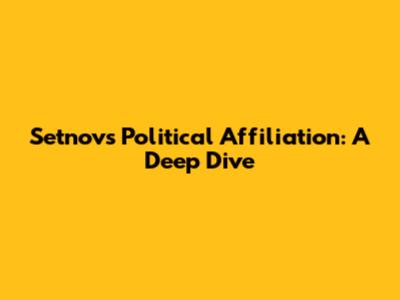 Setnov's Political Affiliation: A Deep Dive