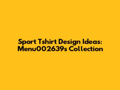 Sport Tshirt Design Ideas: Menu002639's Collection