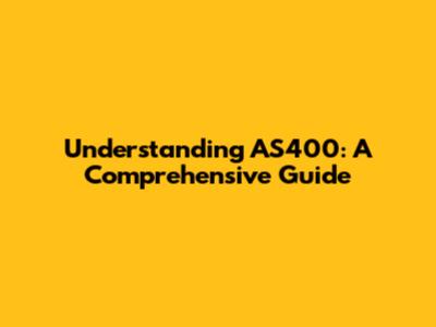 Understanding AS400: A Comprehensive Guide
